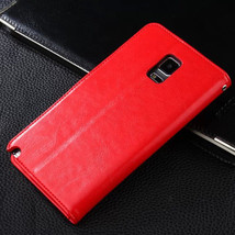 RED Luxury Wallet Flip PU Leather Case Stand Cover For Samsung Galaxy S4 i9500 - £14.38 GBP