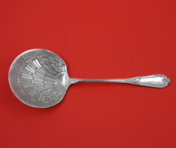 French .950 Silver Berry Spoon with Shell Bowl 8 3/4&quot; Serving Silverware - £224.98 GBP