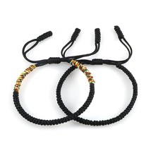 2pcs/set Tibetan Buddhist Braided Bracelet for Women Navy Black Lucky Red Rope B - £8.58 GBP