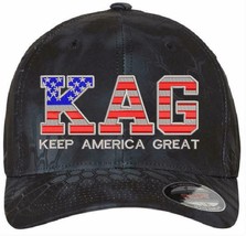 Donald Trump Hat - KAG USA Version Embroidered Flex Fit Hat S/M or L/XL Emb. Hat - £19.11 GBP