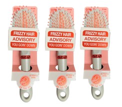 3X Conair Frizzy Hair Advisory - De-poof & Shine - On The Go 7" Detangler #77448 - $18.80