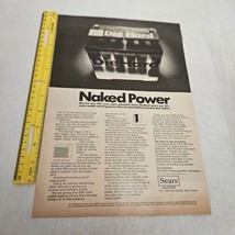 Sears Die Hard Battery Naked Power Vintage Print Ad 1968 - £4.70 GBP