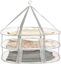 Portable 3-Tier Mesh Dryer Rack - Space-Saving Design for Laundry Essent... - $32.62