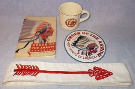 Boy Scouts of America BSA Order of the Arrow Lot Mug Sash Patch Manual - £31.93 GBP