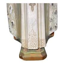 Vintage 1950 Infant Jesus of Prague Statue 13.75” Plaster Figure O.C.S. 145 image 7