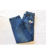 Gymboree Girl&#39;s Youth Pants Denim Jeans Size 8 Blue Adjustable Waist GUC - £14.23 GBP
