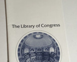 Vintage Library Of Congress Brochure Washington DC BR14 - £7.09 GBP