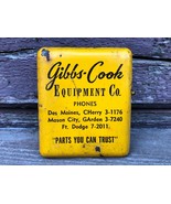 RARE OLD GIBBS COOK EQUIPMENT CO ADVERTISING CLIP Des Moines Mason City ... - £58.36 GBP