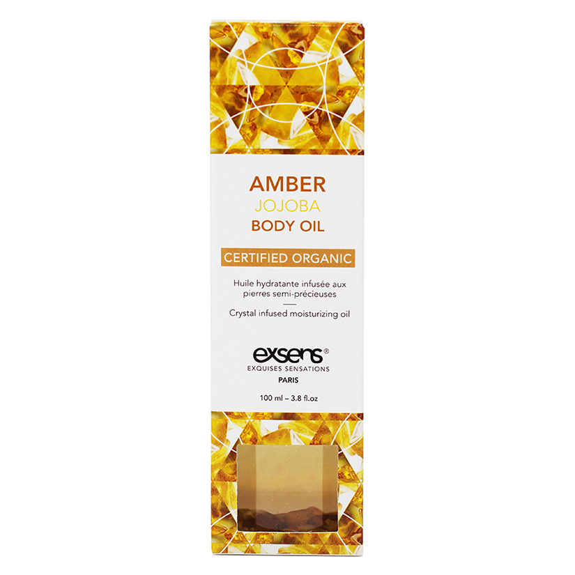 Exsens Organic Body Oil with stones-Amber Jojoba