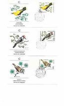 5 Fdc 1979 Russian Birds Golden Oriole Lesser Spotted Woodpecker Crested Owl 431 - £9.34 GBP
