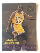 1996 Magic Johnson Topps Stadium Club #361 Magic’s Back Los Angeles Lakers Card - £1.56 GBP