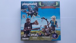 Playmobil 70040 DreamWorks Dragons Hiccup and Astrid with Dragon the box is dama - £16.72 GBP