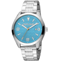 Roberto Cavalli Men&#39;s Classic Blue Dial Watch - RC5G048M0055 - £134.47 GBP