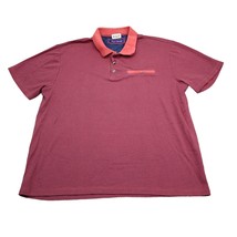 English Laundry Shirt Mens L Burgundy Polo Casual Golf Pocket Cotton - $18.69