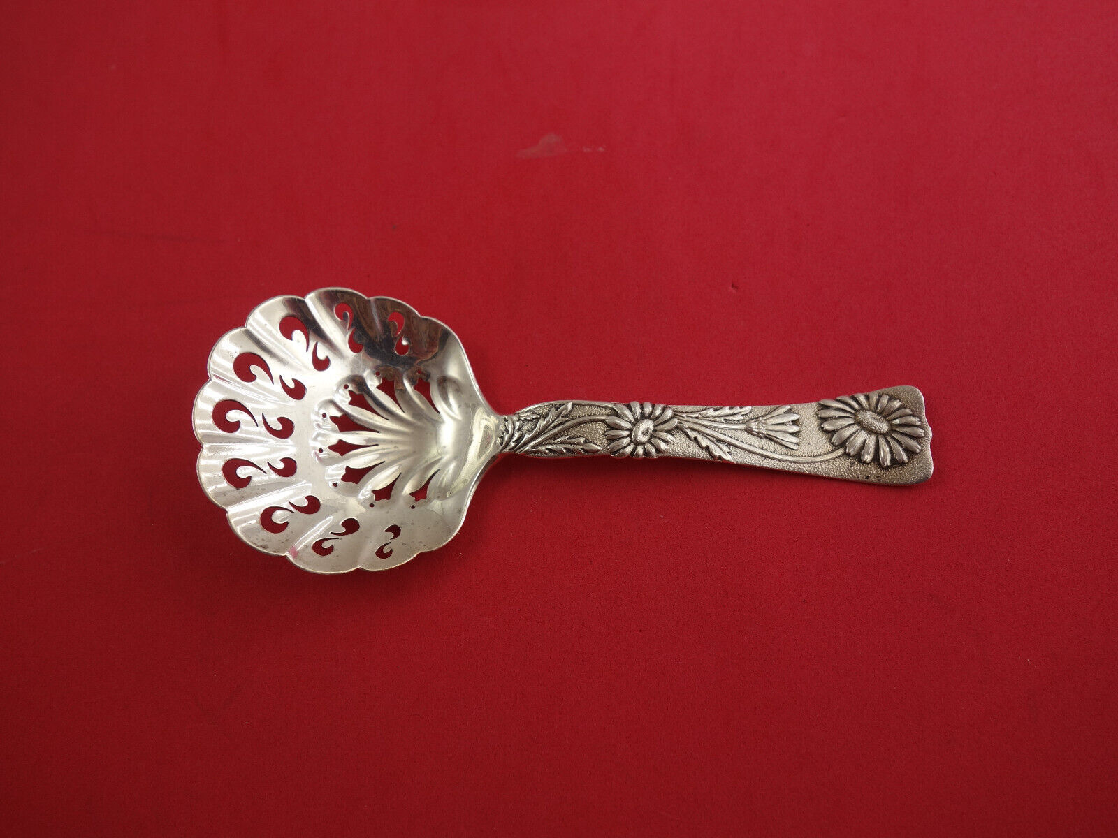 Vine by Tiffany Sterling Silver Bon Bon Spoon Daisy Pierced IN TIFFANY ...