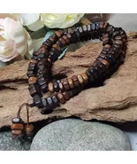 Agarwood Mala Necklace Uneven Cut Dalakan Beads, Indonesia SL519 - $331.00