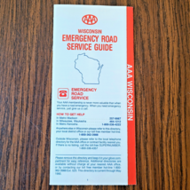 1989 Wisconsin AAA Statewide Emergency Road Service Guide Booklet Book V... - $10.00