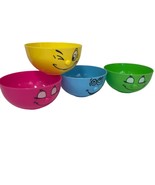 Funny Faces Cereal Bowls Livingware Collection Dolce Vita 3D Plastic Lot... - $597.19 MXN