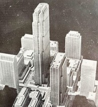Rockefeller Center RCA Building New York City 1940s Print Skyscrapers DW... - £23.91 GBP