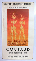 L. Coutaud - Original Exhibition Poster -GALERIE Francoise TOURNIÉ- AFFICHE-1974 - £103.95 GBP