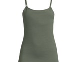 Women&#39;s Camisole With built In Shelf Bra, Olive Green Size M(7-9) - $15.83