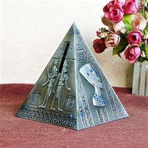 Vintage Egyptian Pyramid Shaped Piggy Bank Coin Can Souvenir Children&#39;s Gift - £13.93 GBP+