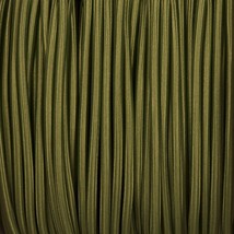18 Gauge 3 Conductor Round Cloth Covered Wire Braided Light Cord Army Gr... - $1,484.95 MXN