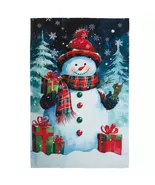 Winter Snowman Christmas Garden Flag-2 Sided Message, 12&quot; x 18&quot; - $9.84 CAD