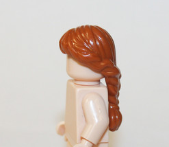 Minifigure Red Pony Tail Hair Piece Custome - $4.16