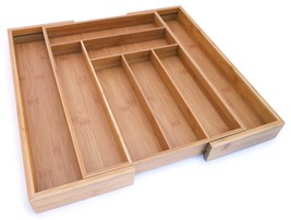 Culina Bamboo Utensils Drawer. Expandable, 18&quot; x 12.75&quot; X 2&quot; - £24.45 GBP