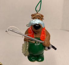 Hallmark Bear Fishing Keepsake Ornament Standing Or Hanging Catch Of The Day - £6.37 GBP