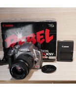 Canon EOS Rebel XSi 12.2MP Silver DSLR w/ 35-80mm IS Lens 10K Clicks W BOX! - $160.75 CAD