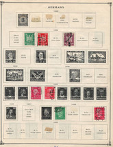 GERMANY 1920-28 Very Fine &amp; Fine Used Stamps Hinged on list : 2 Sides - £0.88 GBP