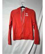 Victorias Secret PINK Zip Up Hoodie Coral S - $23.99