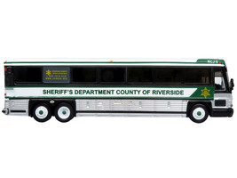 2001 MCI D4000 Coach Bus &quot;Sheriff&#39;s Department County of Riverside&quot; White and Gr - £55.83 GBP