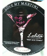 Lolita Martini glass &quot;Ball and Chain&quot; hand painted  - £15.56 GBP