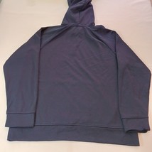 Reebok Hoodie Men's Large Blue Pullover Sweatshirt Spellout Long Sleeve Chest 48 image 12