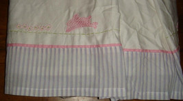 Pottery Barn Kids B Is For Bunny Baby Cribskirt Crib Skirt Embroidered - £7.83 GBP