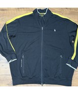 Polo Ralph Lauren Performance Track Jacket Mens 3XLT Black Yellow Full Z... - $736.38 MXN