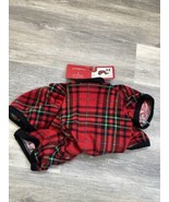 Dog Pajamas Pet PJ’S Size Large Red Plaid NEW - £8.47 GBP
