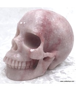 Large Natural Pink Rose Quartz Crystal Skull Attract Love Positive Energ... - $399.00