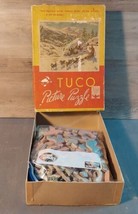 Vintage Tuco Picture Puzzle Huskies of the Northland 12x16 200+ pieces t... - $23.08