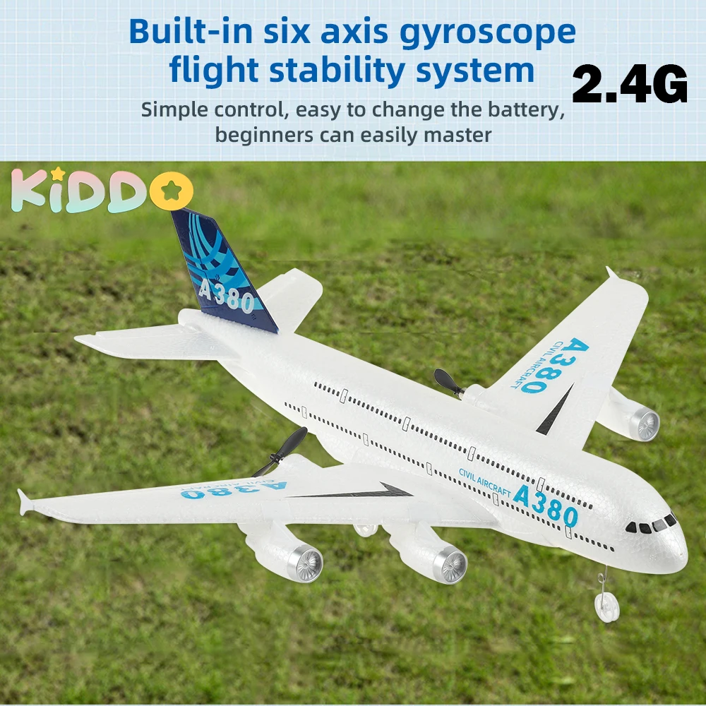 XC-A380 RC Plane 3CH 2.4G Foam Remote Control Dron Airplane Fixed-wing RTF A380 - £48.84 GBP+