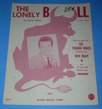 Herb Alpert Tijuana Brass Sheet Music The Lonely Bull Vintage Almo Music Corp. - £19.86 GBP