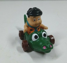 Vintage 1988 Hanna Barbera Flinstones Fred Alligator Rolling McDonald&#39;s Toy Rare - £3.85 GBP