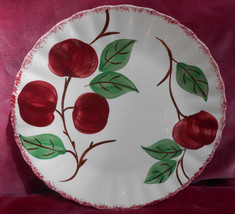 Blue Ridge Pottery Colonial Dinner Plate 9 1/4&quot; Apple Apples RED- Show Origin... - £15.56 GBP