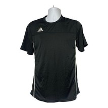 Adidas Boy&#39;s Black/White Short Sleeved ClimaCool T-Shirt Size S - $11.30