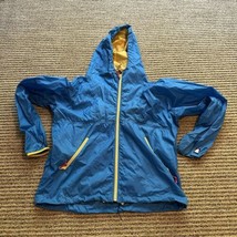 Vintage Sierra Designs Jacket Mens X-Large Blue Yellow Zip Up Hooded Win... - £18.59 GBP