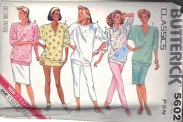 Butterick Pattern 5602 Size PETITE/SM/MD Misses Top, Shorts, Pants,Skirt Uncut - £2.39 GBP