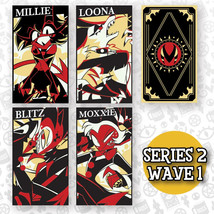 Helluva Boss Metal Cards Series 2 Wave 1  Loona Blitz Millie Moxxie Pin Up - $109.99